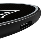 Las Vegas Raiders Personalized Endzone Solid 15-Watt Wireless Charger