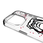 University of Georgia Bulldogs Uga Confetti Clear Phone Case for Apple iPhone