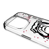 University of Georgia Bulldogs Uga Confetti Clear Phone Case for Apple iPhone
