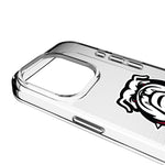 University of Georgia Bulldogs Uga Linen Clear Phone Case for Apple iPhone
