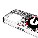 University of Georgia Bulldogs Paisley Clear Phone Case for Apple iPhone