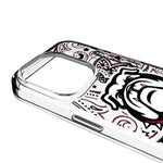 University of Georgia Bulldogs Uga Paisley Clear Phone Case for Apple iPhone