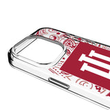 Indiana University Hoosiers Paisley Clear Phone Case for Apple iPhone