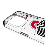 Ohio State University Buckeyes Confetti Clear Phone Case for Apple iPhone