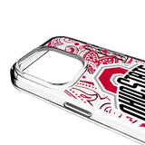 Ohio State University Buckeyes Paisley Clear Phone Case for Apple iPhone