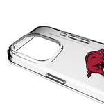 University of Arkansas Fayetteville Razorbacks Linen Clear Phone Case for Apple iPhone