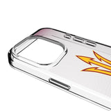 Arizona State University Sun Devils Linen Clear Phone Case for Apple iPhone