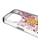 Arizona State University Sun Devils Paisley Clear Phone Case for Apple iPhone