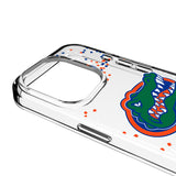 University of Florida Gators Confetti Clear Phone Case for Apple iPhone