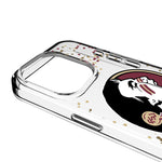 Florida State University Seminoles Confetti Clear Phone Case for Apple iPhone