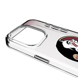 Florida State University Seminoles Linen Clear Phone Case for Apple iPhone