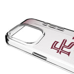 Florida State University Seminoles Athletic Wordmark Linen Clear Phone Case for Apple iPhone