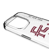 Florida State University Seminoles Athletic Wordmark Personalized EndZone Plus Clear Phone Case for Apple iPhone