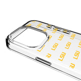 Louisiana State University Tigers Fashion Pattern Clear Phone Case for Apple iPhone