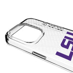 Louisiana State University Tigers Personalized EndZone Plus Clear Phone Case for Apple iPhone