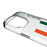 University of Miami Hurricanes Linen Clear Phone Case for Apple iPhone