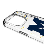 University of Michigan Wolverines Confetti Clear Phone Case for Apple iPhone