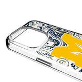University of Michigan Wolverines Paisley Clear Phone Case for Apple iPhone
