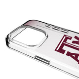 Texas A&M University Aggies Linen Clear Phone Case for Apple iPhone