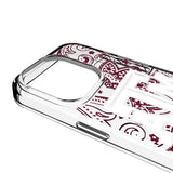 Texas A&M University Aggies Paisley Clear Phone Case for Apple iPhone