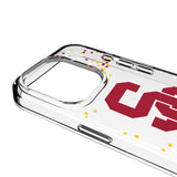 University of Southern California Trojans Confetti Clear Phone Case for Apple iPhone