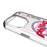 Philadelphia Phillies 1984-1991 - Cooperstown Collection Pinstripe Clear Phone Case for Apple iPhone