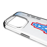 Houston Oilers Historic Collection Linen Clear Phone Case for Apple iPhone