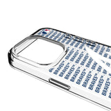 Atlanta Braves Text Backdrop Clear Phone Case for Apple iPhone