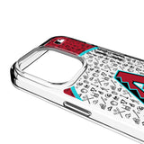 Arizona Diamondbacks Personalized Circle Clear Phone Case for Apple iPhone