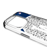 LA Dodgers Personalized Circle Clear Phone Case for Apple iPhone