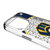 Milwaukee Brewers Personalized Circle Clear Phone Case for Apple iPhone