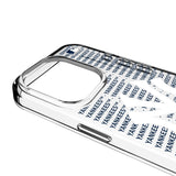 New York Yankees Text Backdrop Clear Phone Case for Apple iPhone