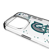 Seattle Mariners Confetti Clear Phone Case for Apple iPhone