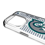 Seattle Mariners Text Backdrop Clear Phone Case for Apple iPhone