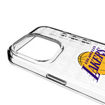 Los Angeles Lakers Text Backdrop Clear Phone Case for Apple iPhone
