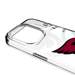 Arizona Cardinals Personalized Tilt Clear Phone Case for Apple iPhone