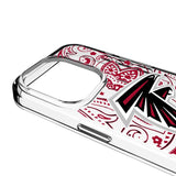 Atlanta Falcons Paisley Clear Phone Case for Apple iPhone