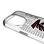 Atlanta Falcons Text Backdrop Clear Phone Case for Apple iPhone