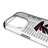 Atlanta Falcons Text Backdrop Clear Phone Case for Apple iPhone
