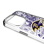 Baltimore Ravens Paisley Clear Phone Case for Apple iPhone