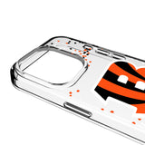 Cincinnati Bengals Confetti Clear Phone Case for Apple iPhone