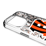 Cincinnati Bengals Paisley Clear Phone Case for Apple iPhone