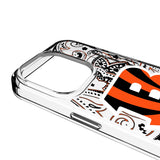 Cincinnati Bengals Paisley Clear Phone Case for Apple iPhone