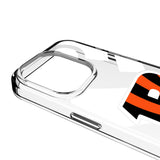 Cincinnati Bengals Personalized Tilt Clear Phone Case for Apple iPhone