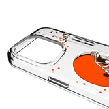 Cleveland Browns Confetti Clear Phone Case for Apple iPhone