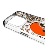 Cleveland Browns Paisley Clear Phone Case for Apple iPhone