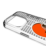 Cleveland Browns Text Backdrop Clear Phone Case for Apple iPhone