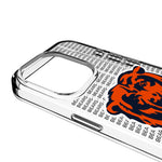 Chicago Bears Text Backdrop Clear Phone Case for Apple iPhone