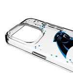 Carolina Panthers Confetti Clear Phone Case for Apple iPhone