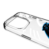 Carolina Panthers Personalized Tilt Clear Phone Case for Apple iPhone